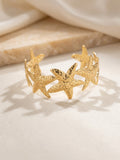 Brazalete Rígido Estrellas de Mar Doradas | Colección Mar de Elevya